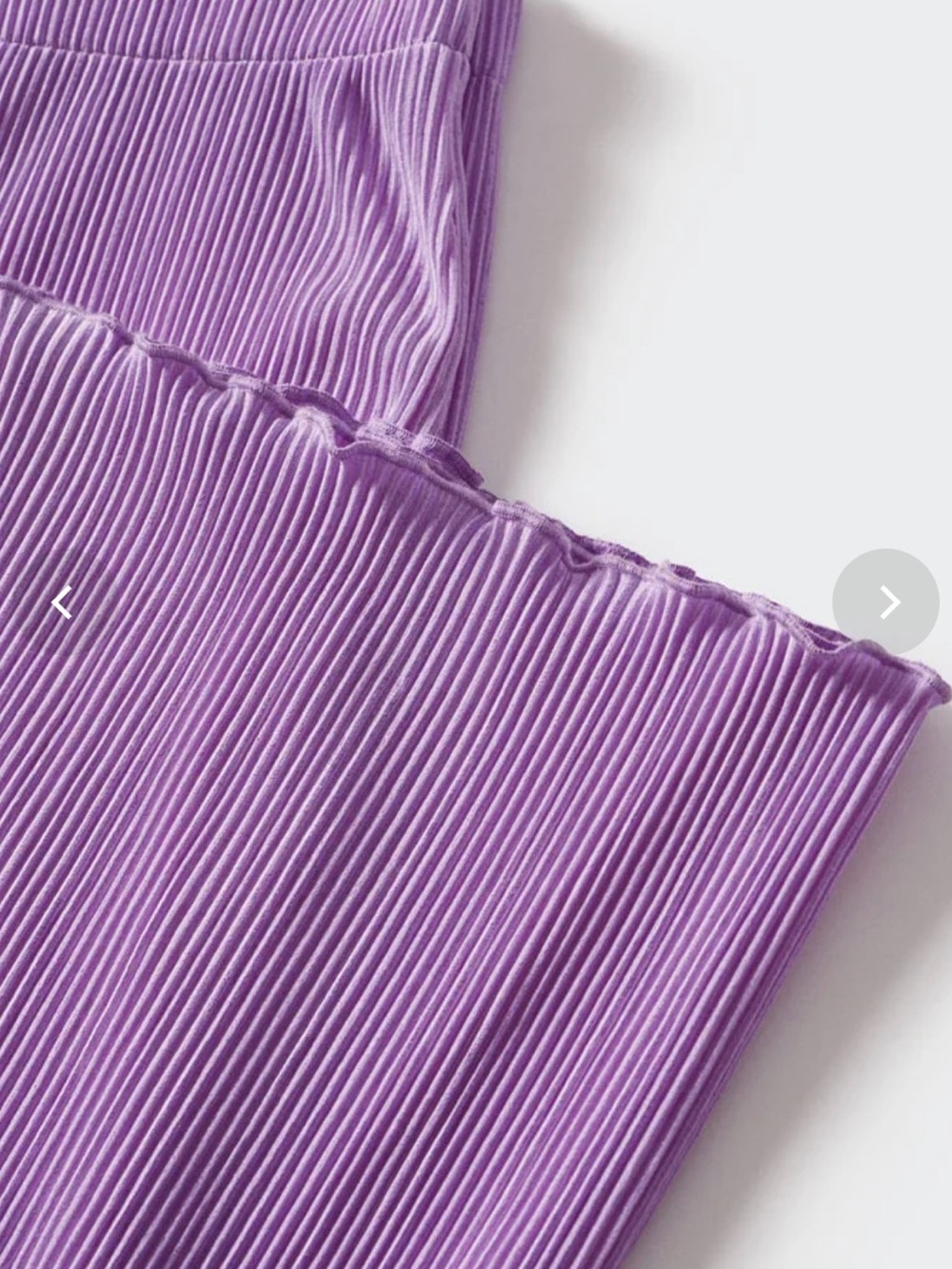 Mango Ribbed Wide-Leg Pants in Lilac - Picture 4 of 9